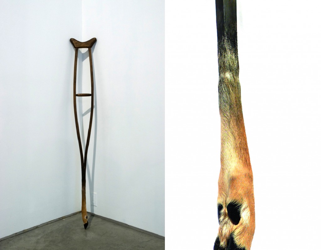 Crutch-Wood-Deer foot